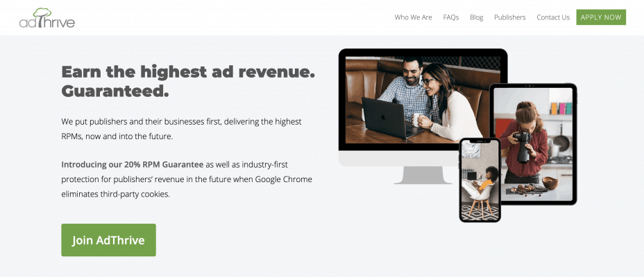 alternative to Google AdSense AdThrive 