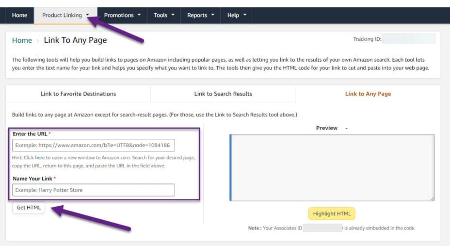 Amazon Product Linking